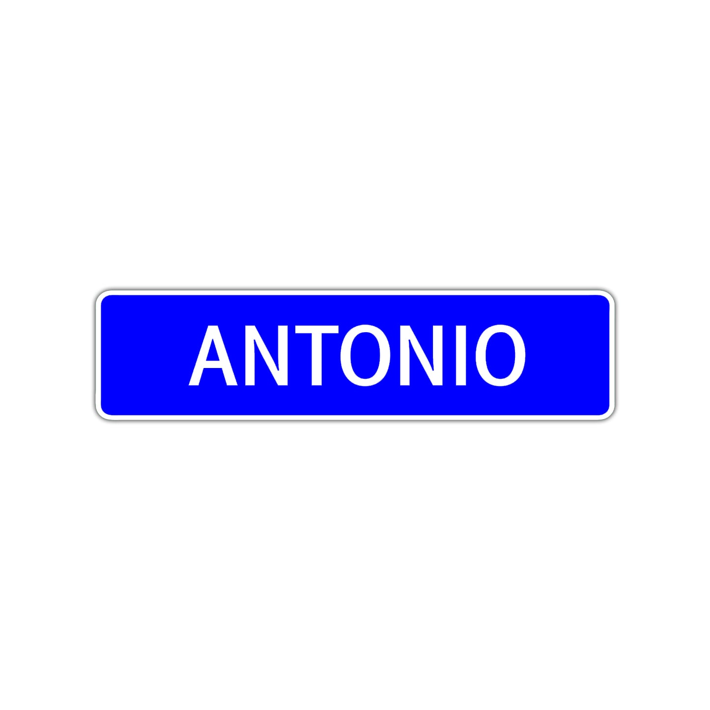Antonio Street Sign Children Name Room Plate
