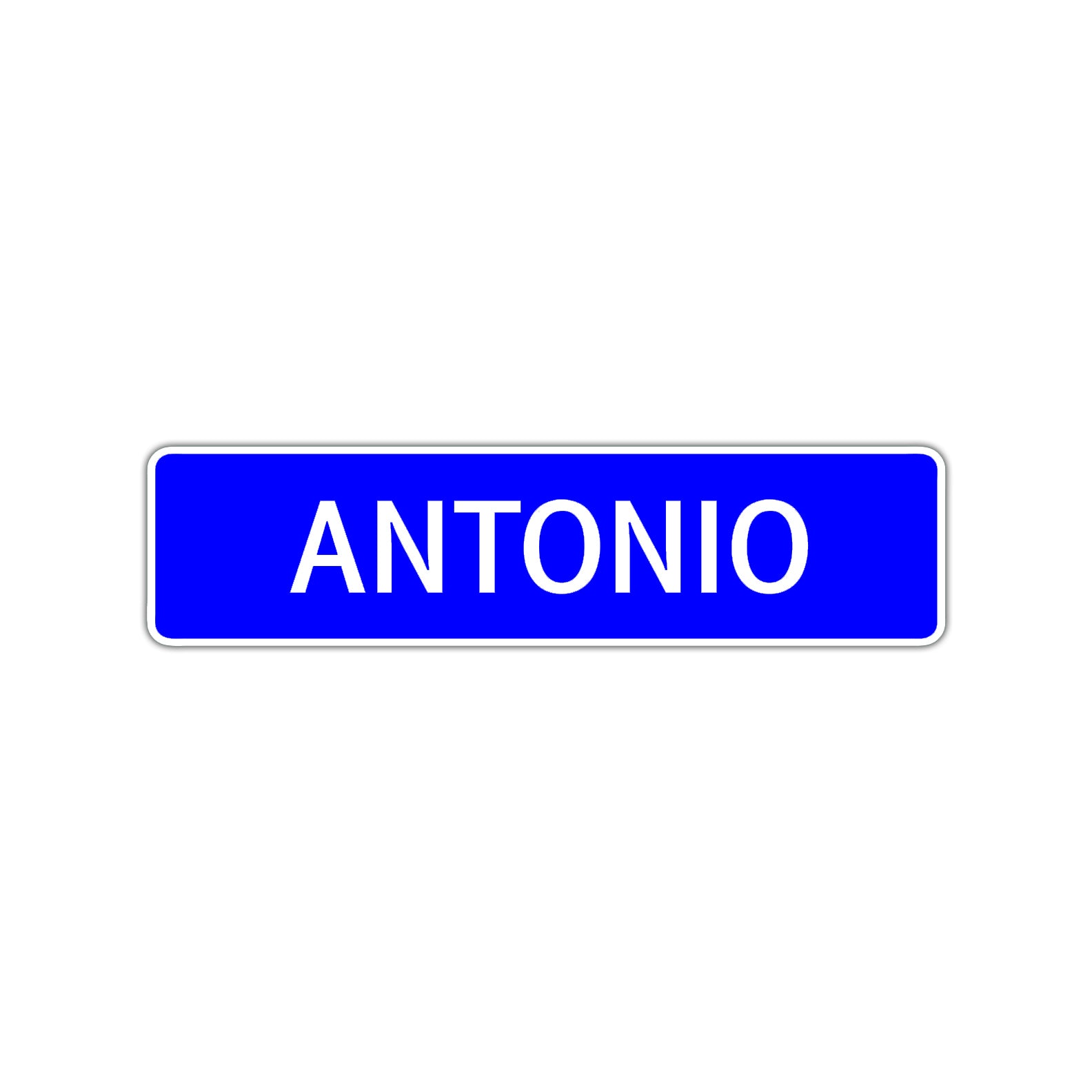 Antonio Street Sign Children Name Room Plate