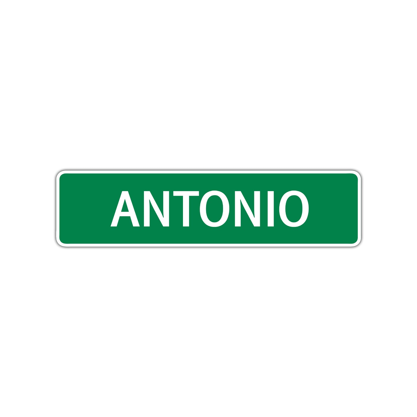 Antonio Street Sign Children Name Room Plate