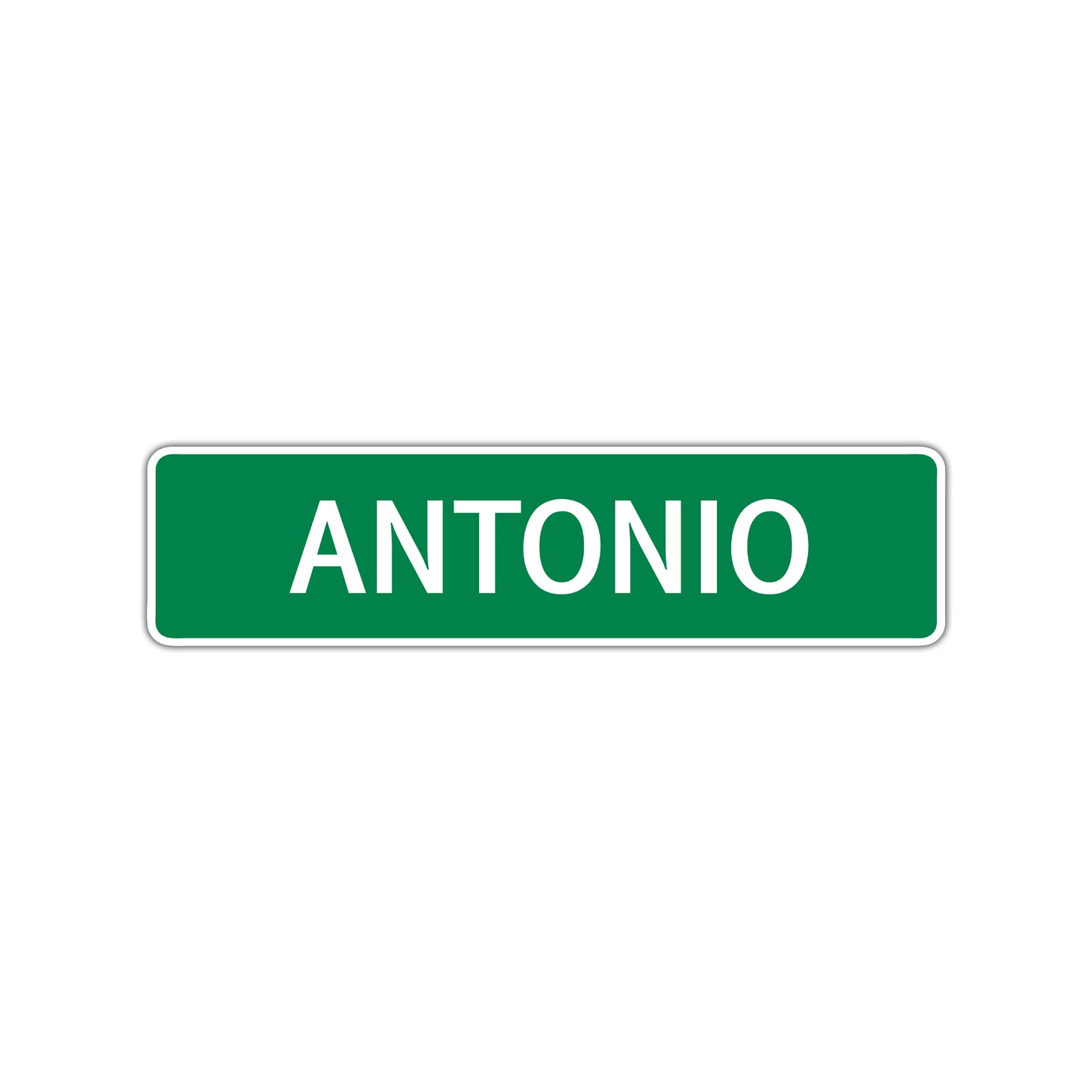 Antonio Street Sign Children Name Room Plate