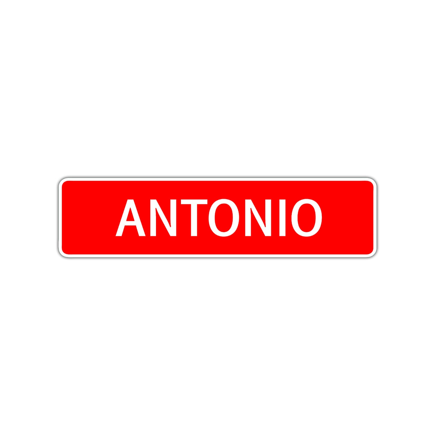 Antonio Street Sign Children Name Room Plate