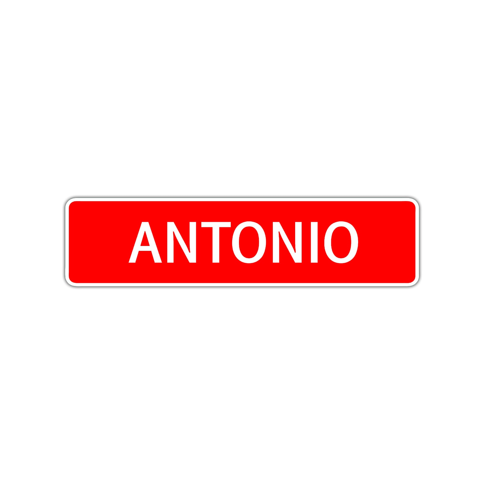Antonio Street Sign Children Name Room Plate