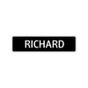 Richard Street Sign Children Name Room Plate