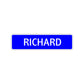 Richard Street Sign Children Name Room Plate