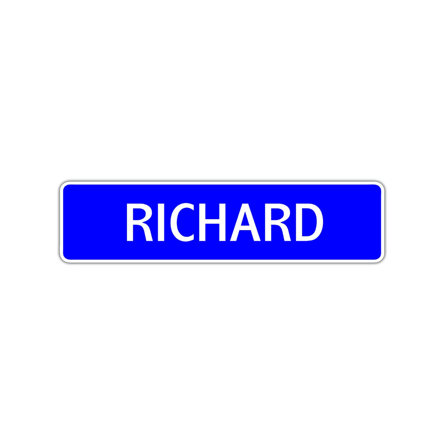 Richard Street Sign Children Name Room Plate