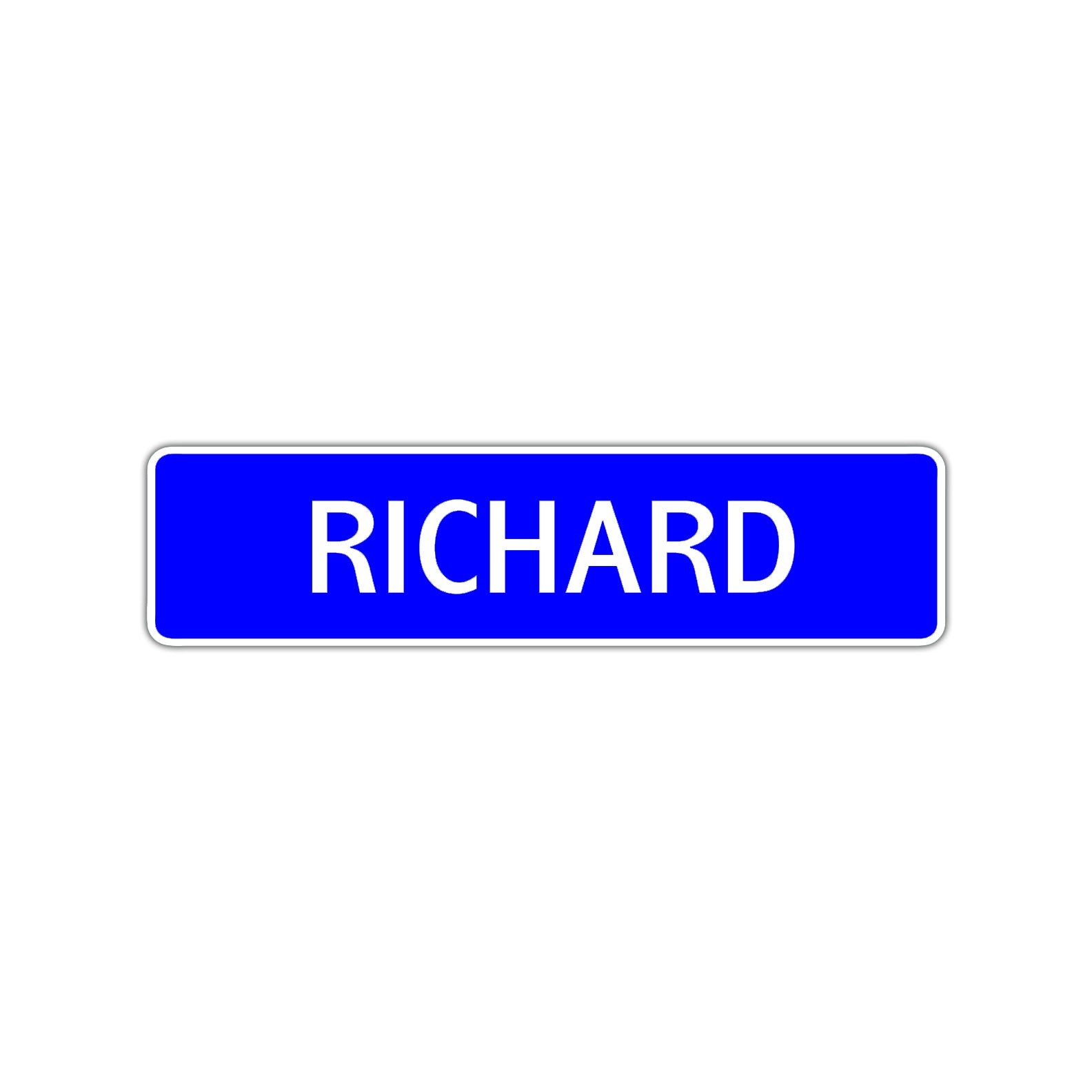 Richard Street Sign Children Name Room Plate
