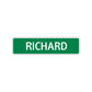 Richard Street Sign Children Name Room Plate