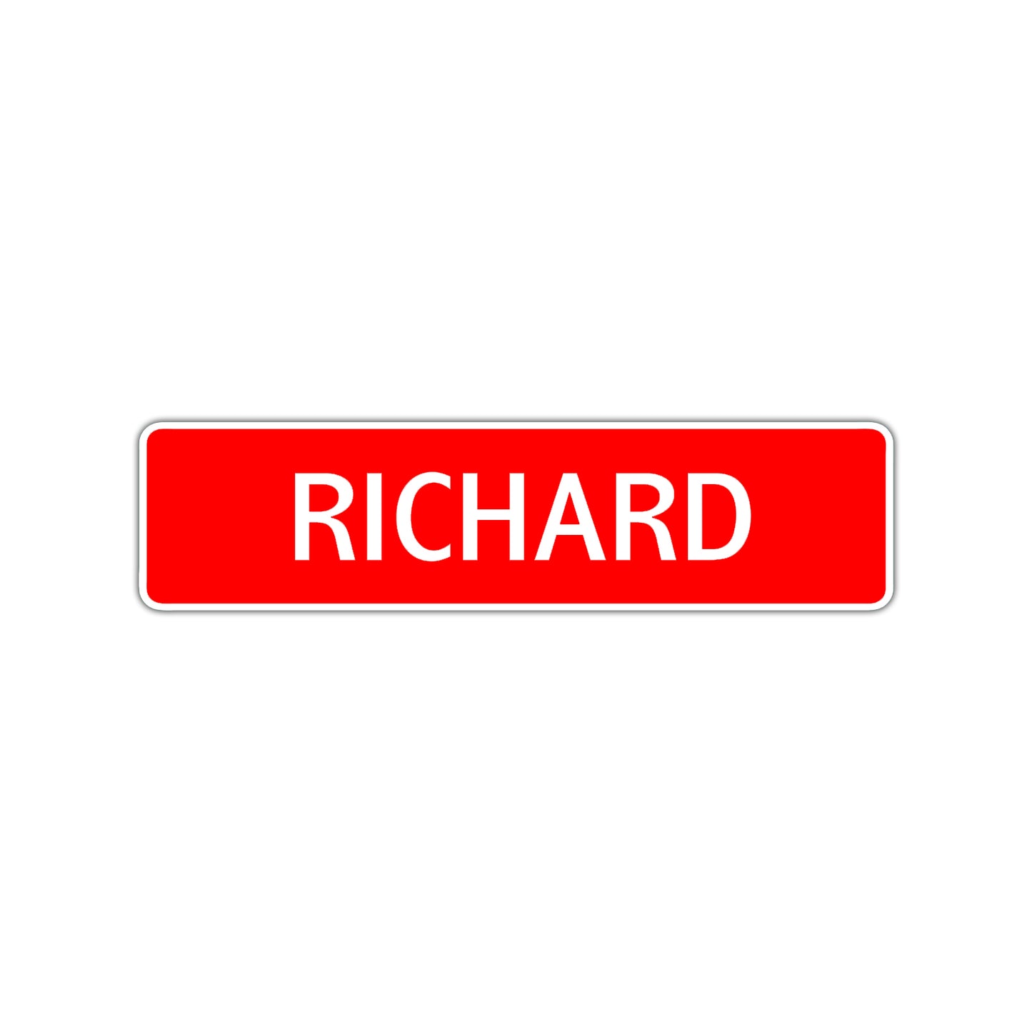 Richard Street Sign Children Name Room Plate