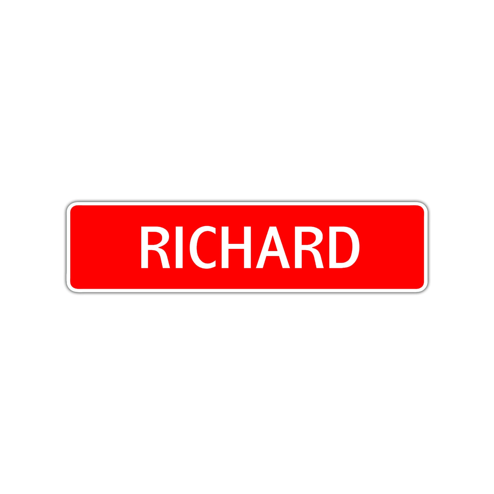Richard Street Sign Children Name Room Plate