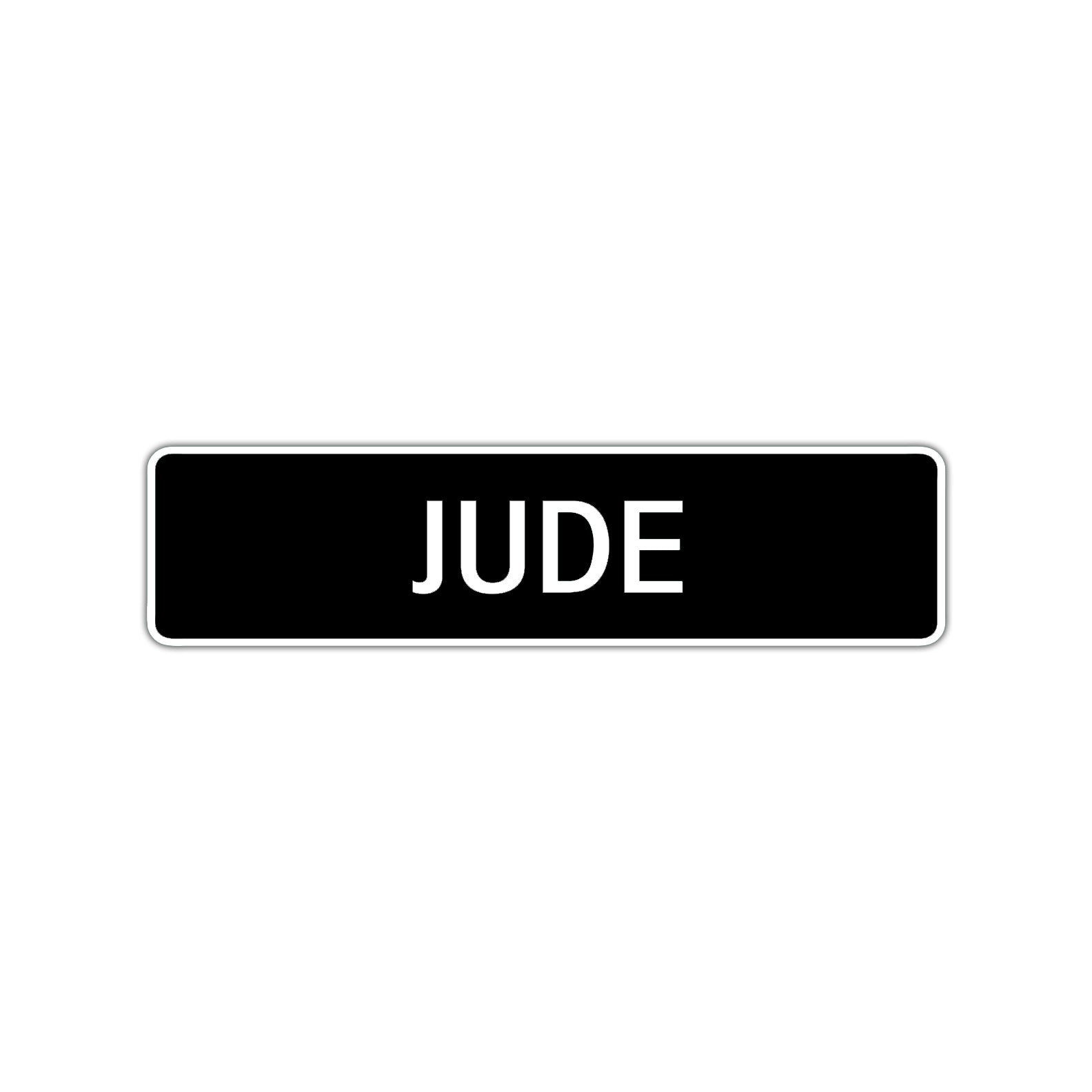 Jude Street Sign Children Name Room Plate