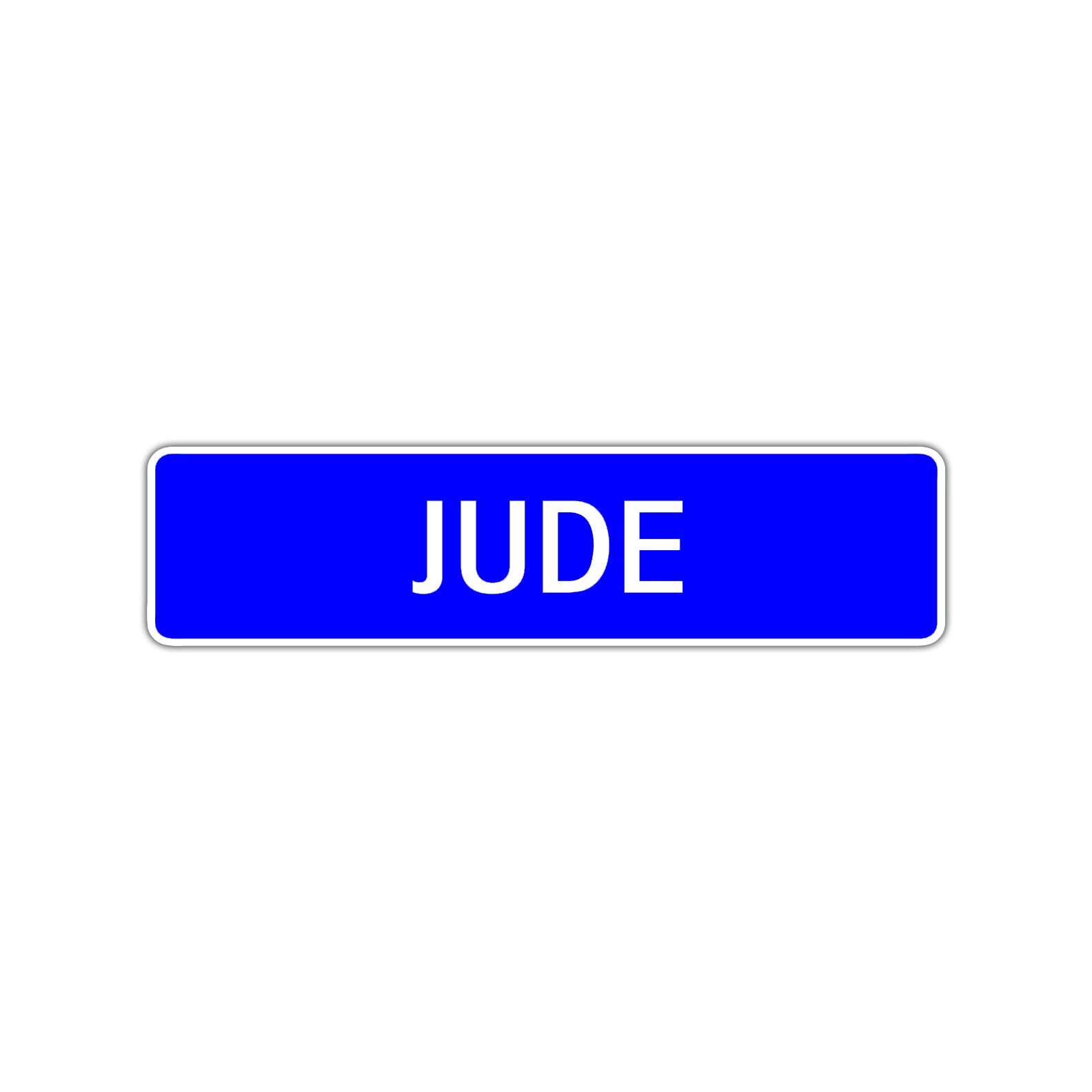 Jude Street Sign Children Name Room Plate
