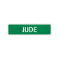 Jude Street Sign Children Name Room Plate