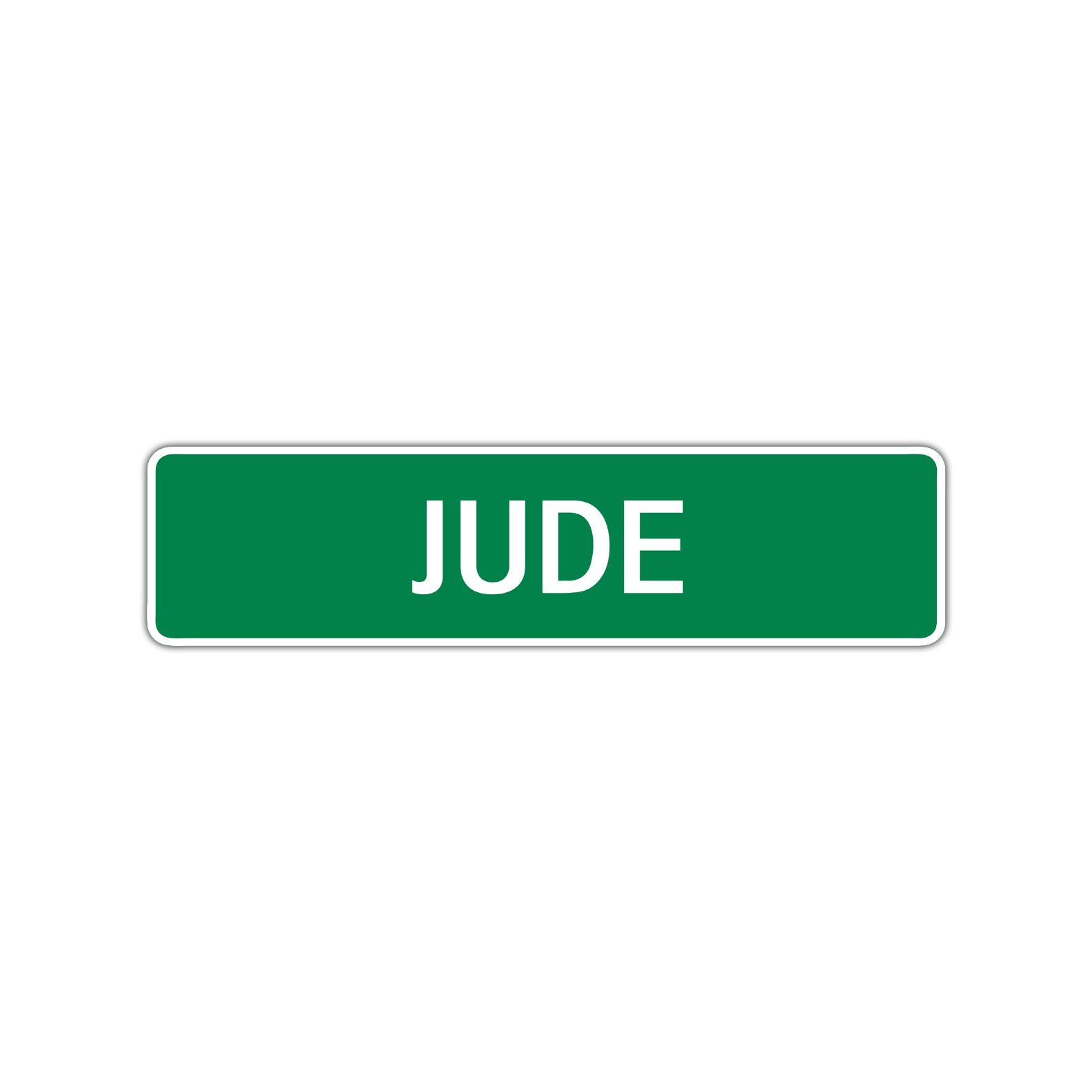 Jude Street Sign Children Name Room Plate
