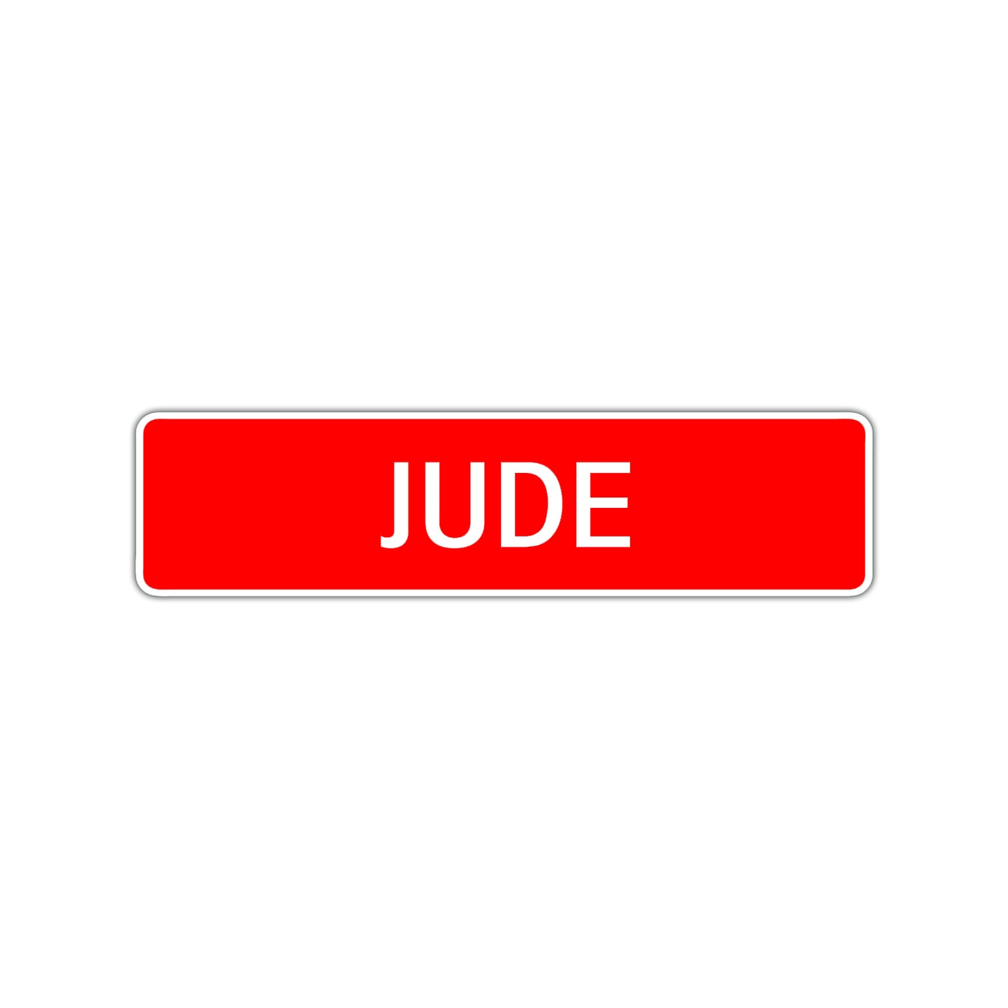 Jude Street Sign Children Name Room Plate