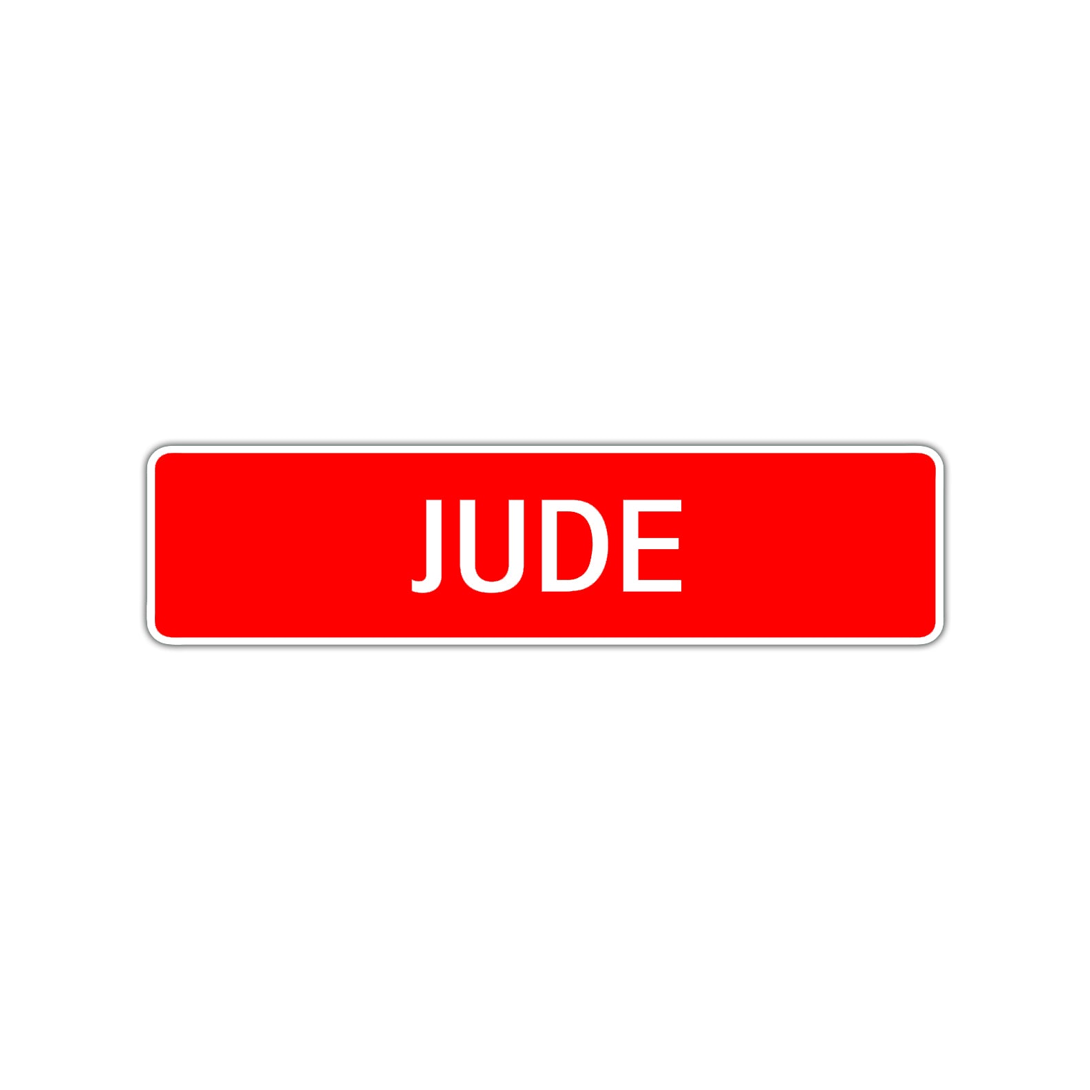Jude Street Sign Children Name Room Plate