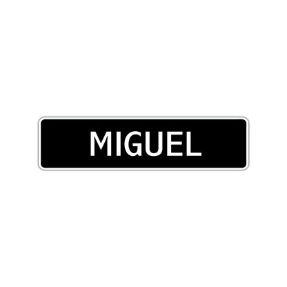 Miguel Street Sign Children Name Room Plate
