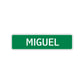 Miguel Street Sign Children Name Room Plate
