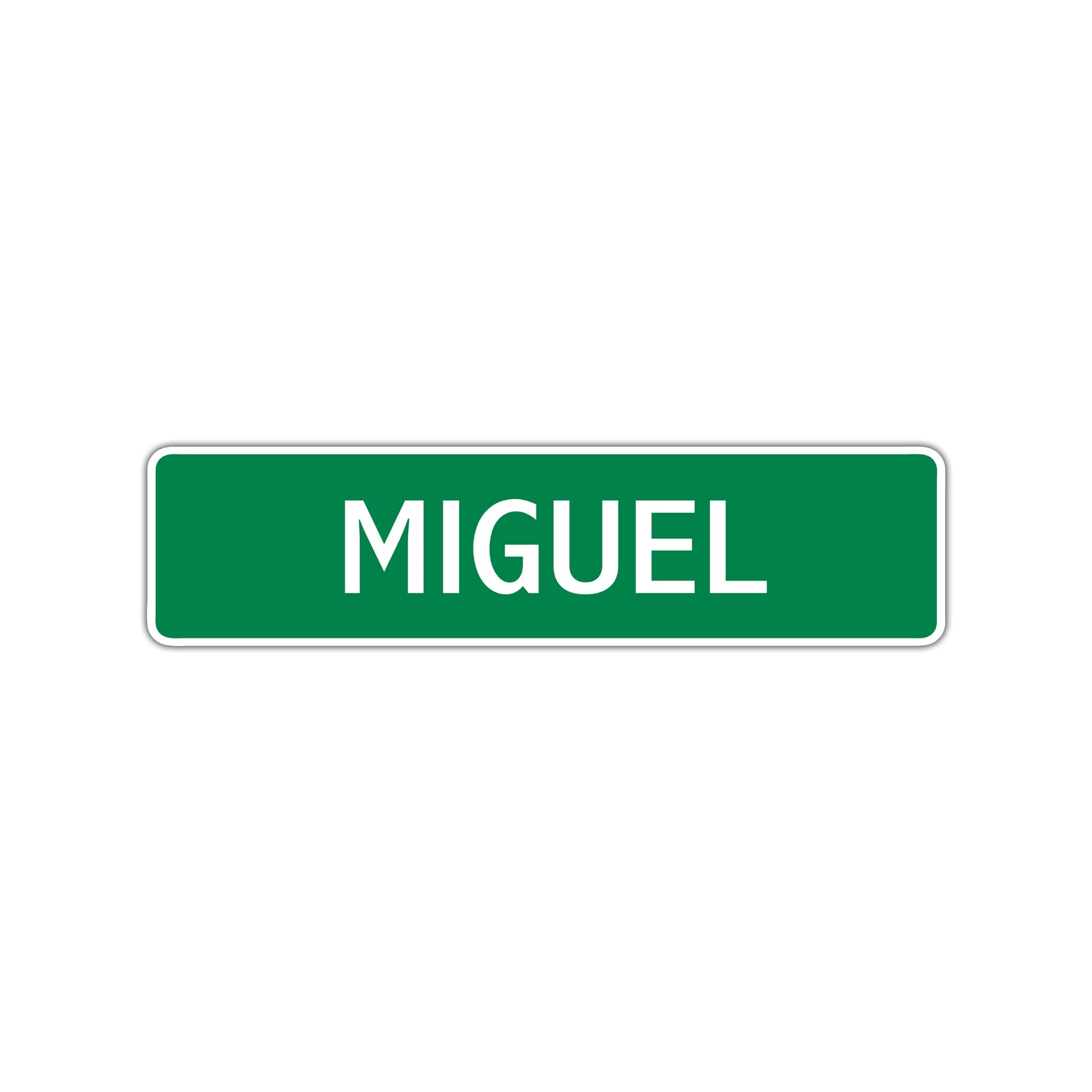 Miguel Street Sign Children Name Room Plate