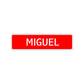 Miguel Street Sign Children Name Room Plate