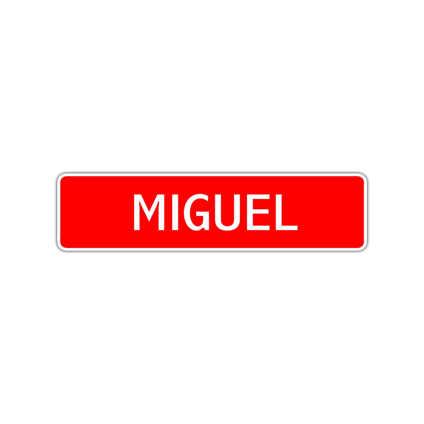 Miguel Street Sign Children Name Room Plate