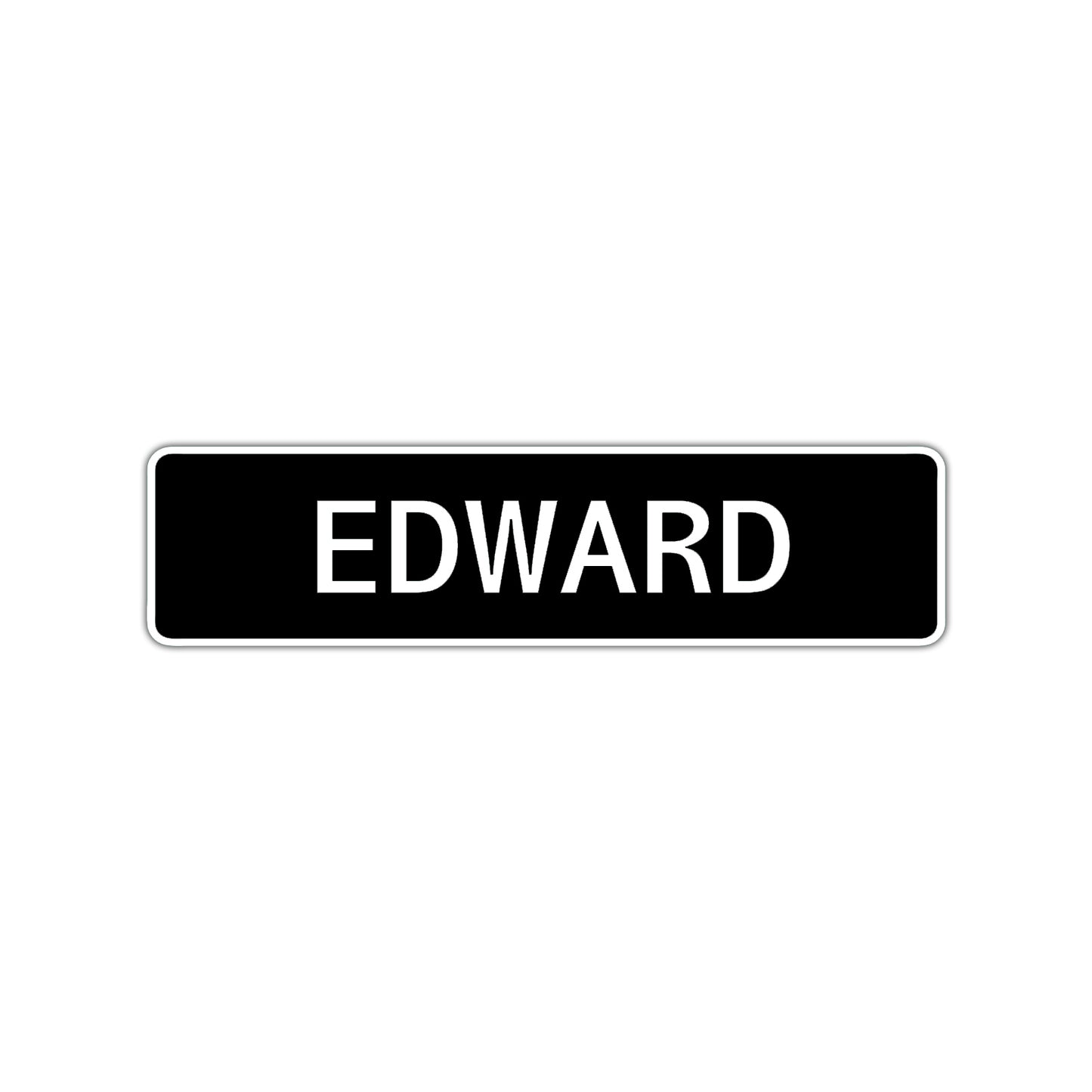 Edward Street Sign Children Name Room Plate