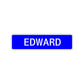 Edward Street Sign Children Name Room Plate