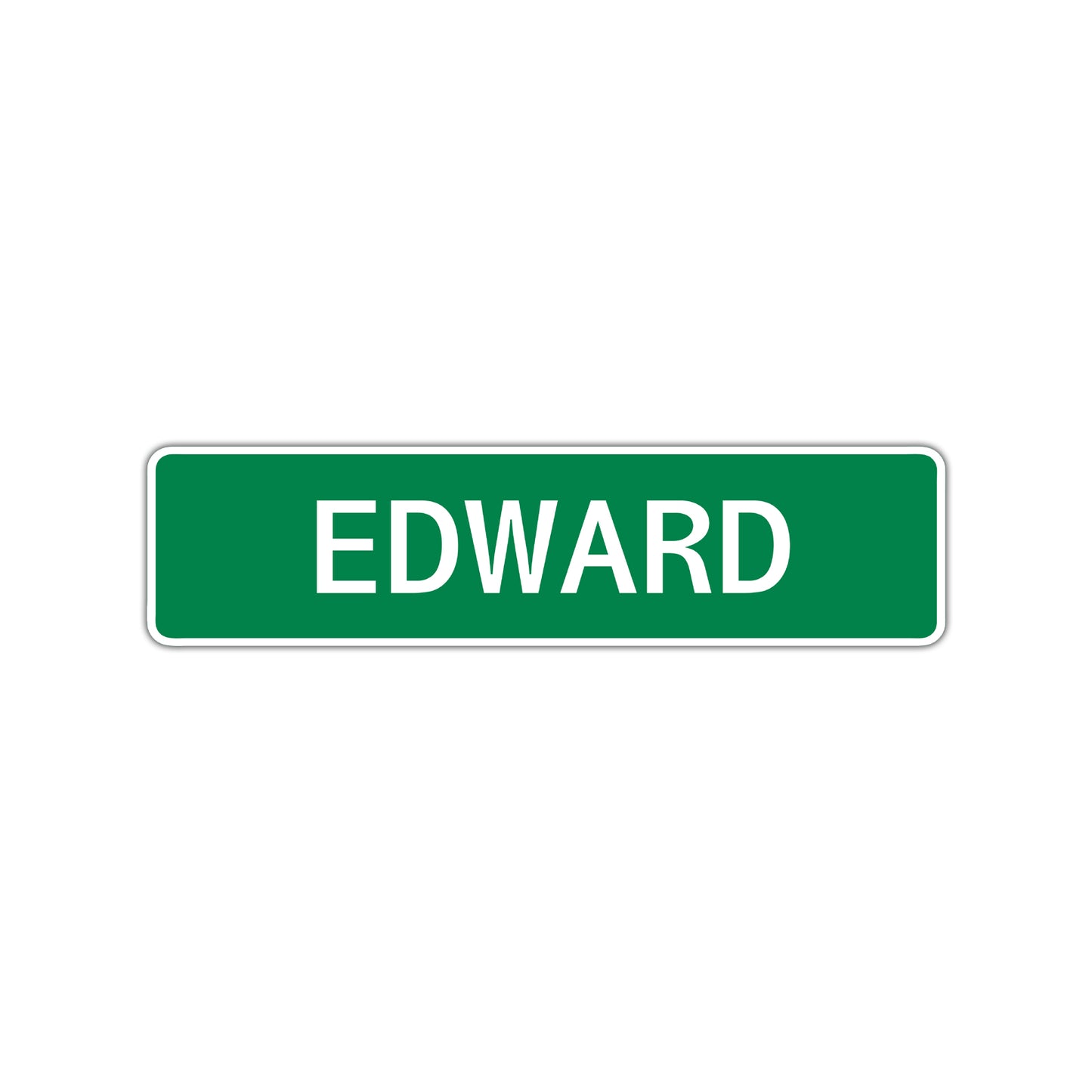 Edward Street Sign Children Name Room Plate