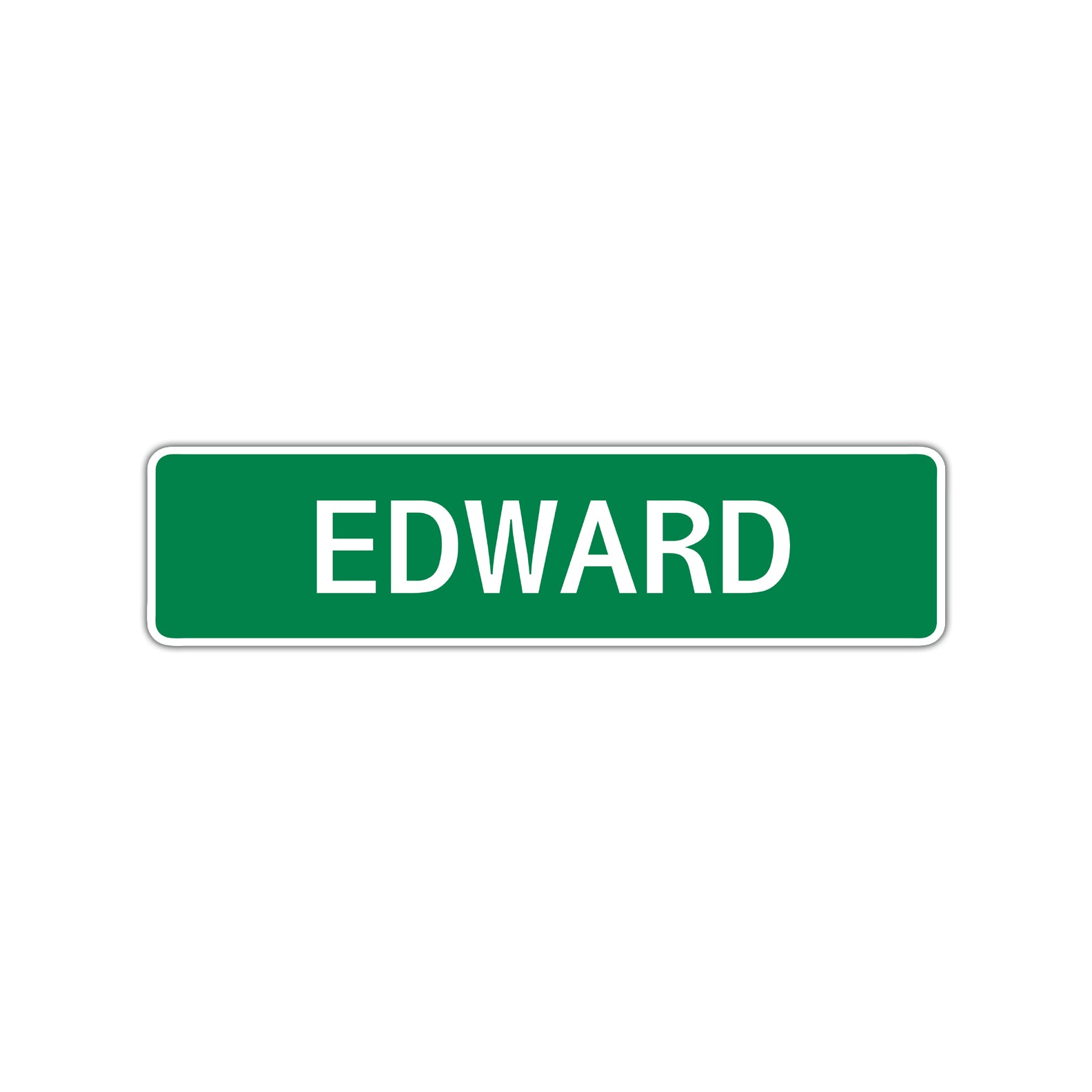 Edward Street Sign Children Name Room Plate