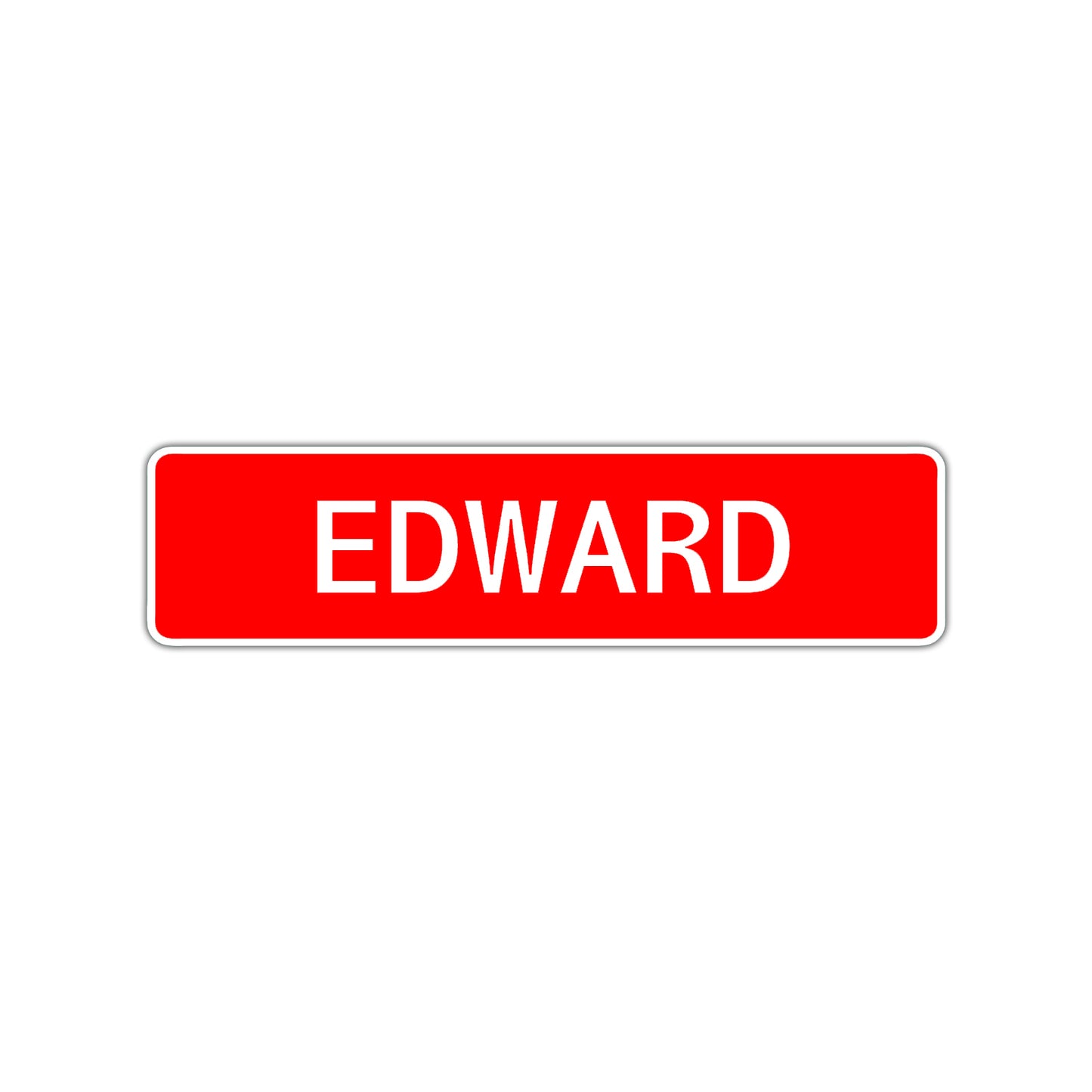 Edward Street Sign Children Name Room Plate