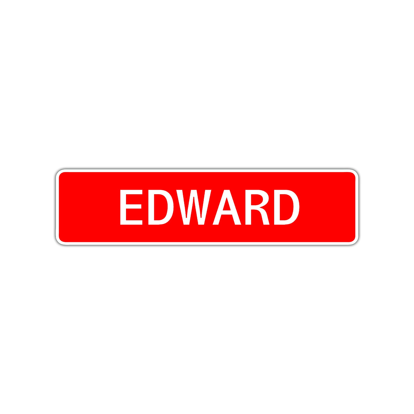 Edward Street Sign Children Name Room Plate