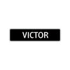 Victor Street Sign Children Name Room Plate