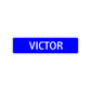 Victor Street Sign Children Name Room Plate
