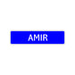 Amir Street Sign Children Name Room Plate