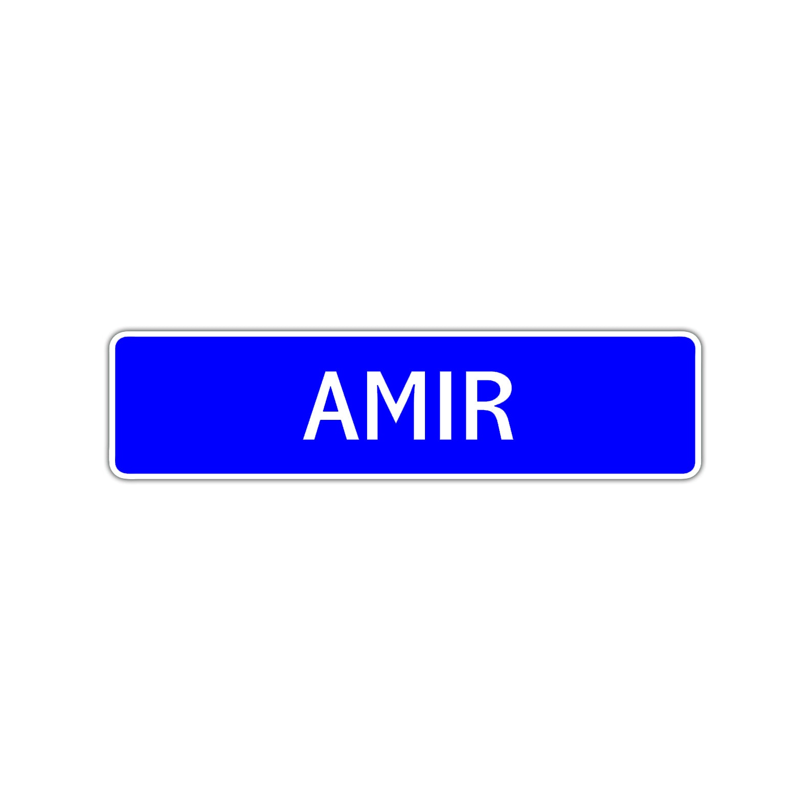 Amir Street Sign Children Name Room Plate