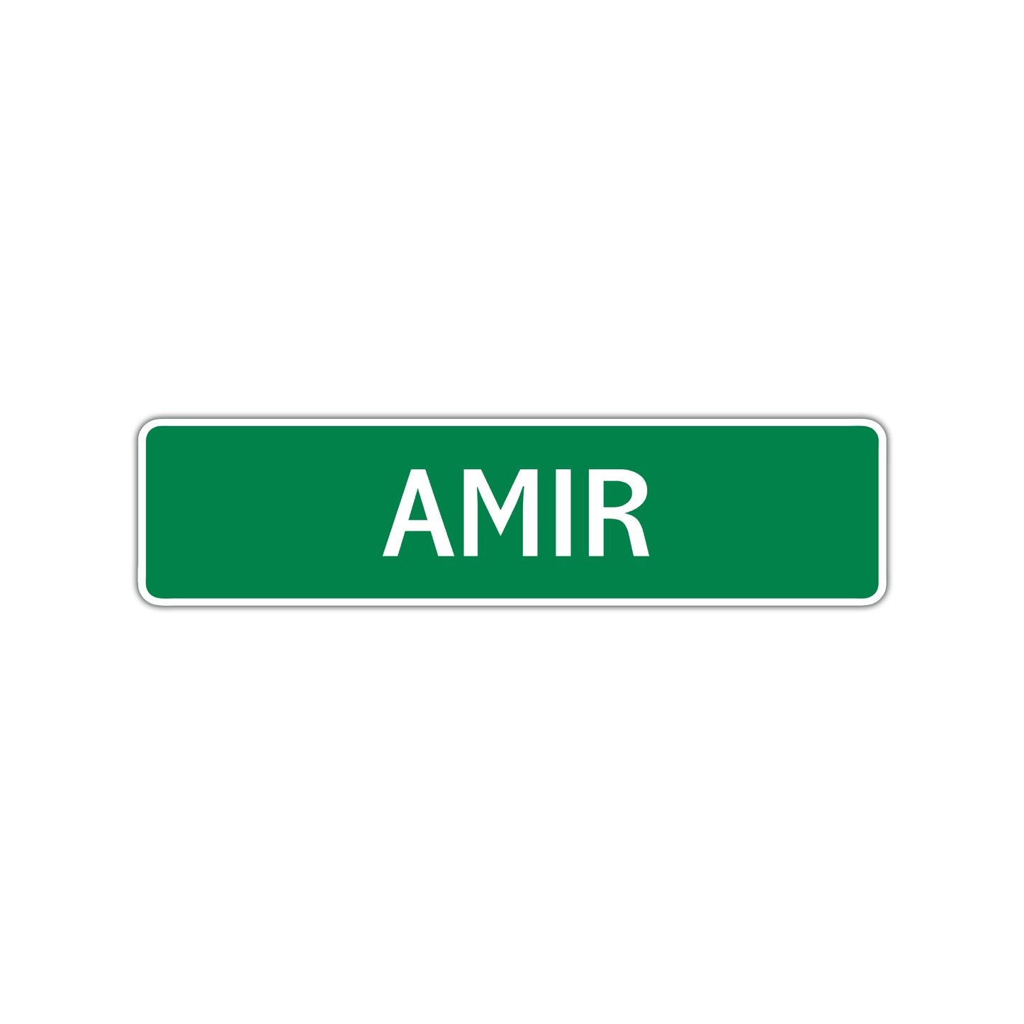 Amir Street Sign Children Name Room Plate