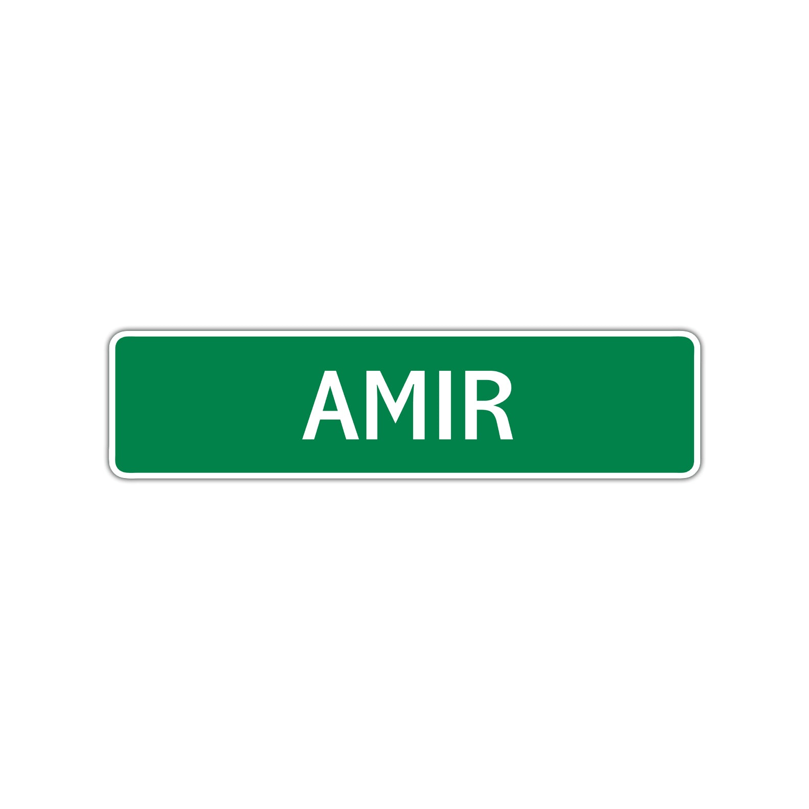 Amir Street Sign Children Name Room Plate