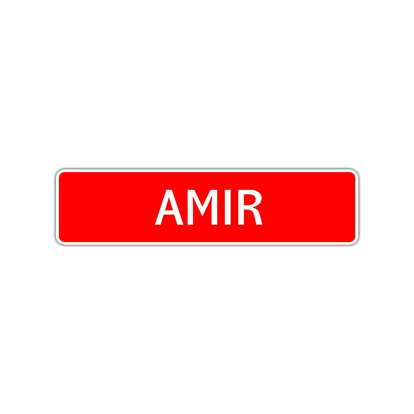 Amir Street Sign Children Name Room Plate