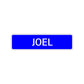 Joel Street Sign Children Name Room Plate
