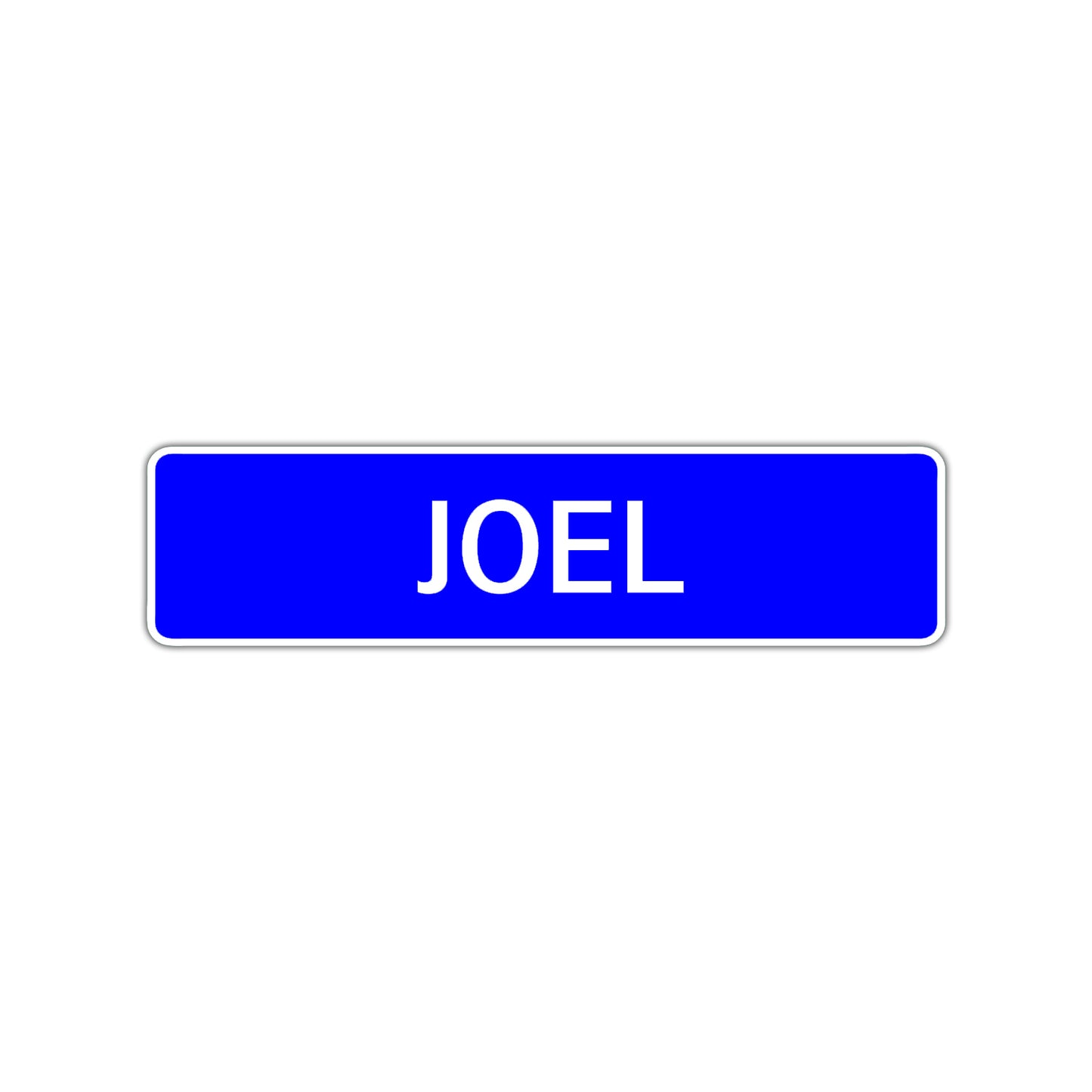 Joel Street Sign Children Name Room Plate