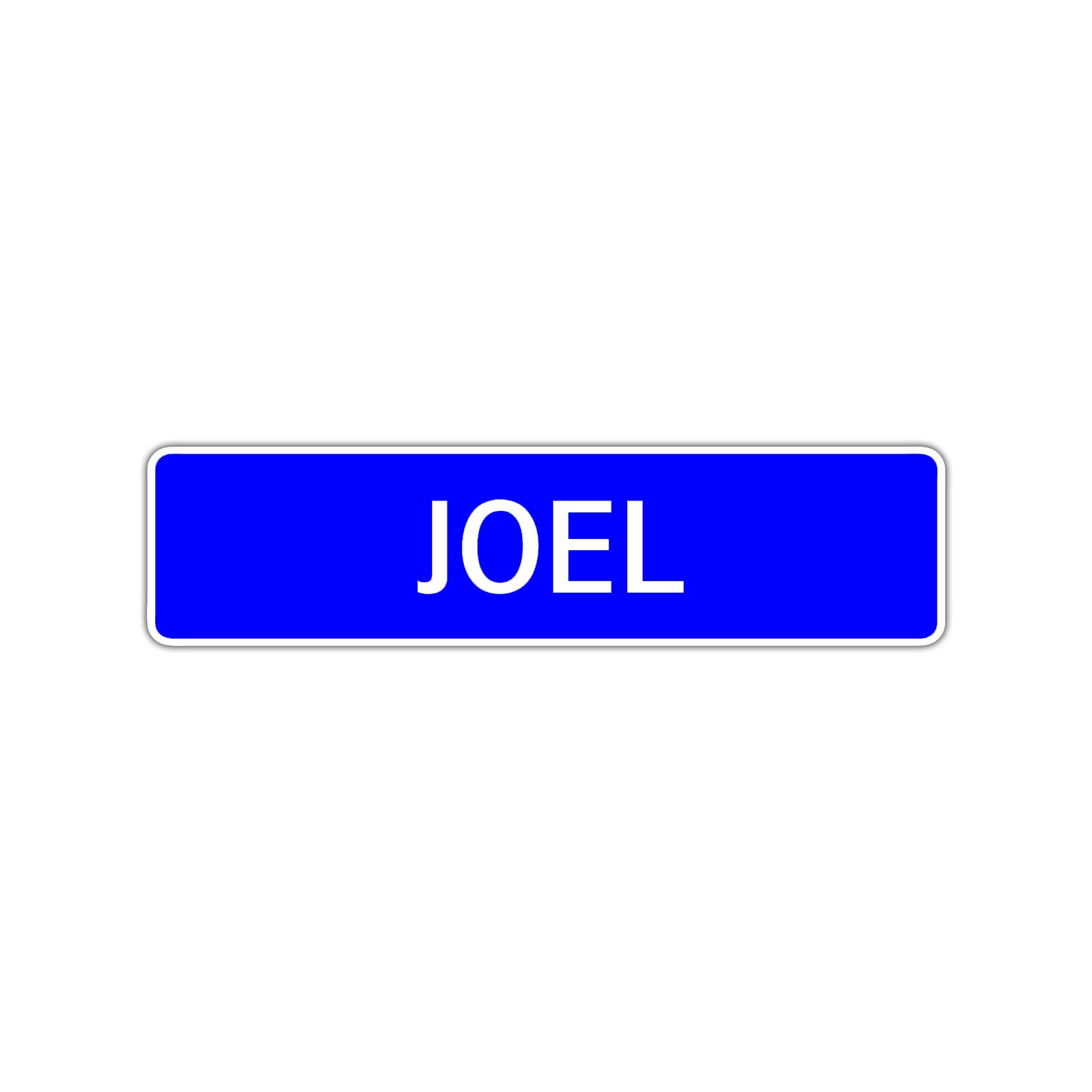 Joel Street Sign Children Name Room Plate