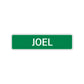 Joel Street Sign Children Name Room Plate