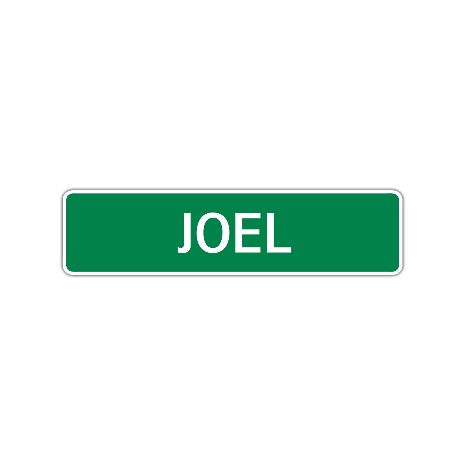 Joel Street Sign Children Name Room Plate