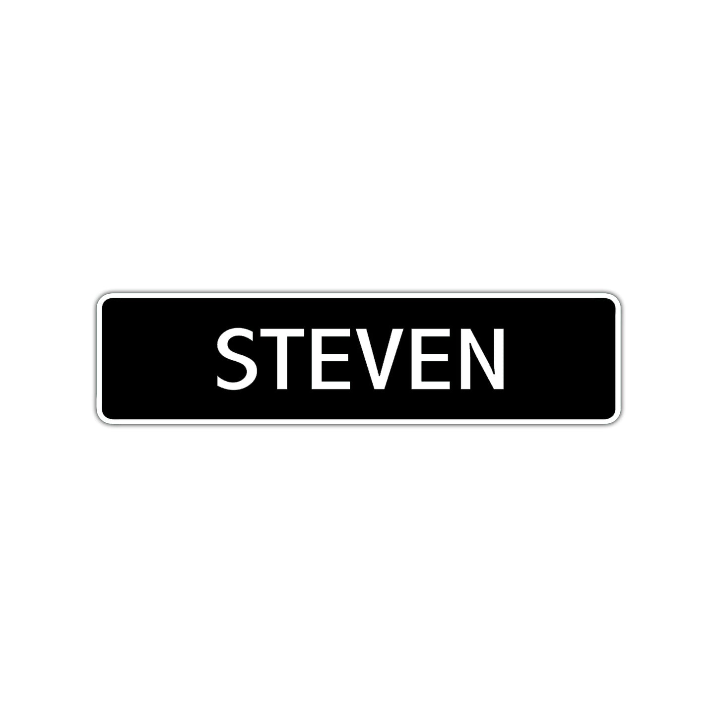 Steven Street Sign Children Name Room Plate
