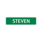 Steven Street Sign Children Name Room Plate