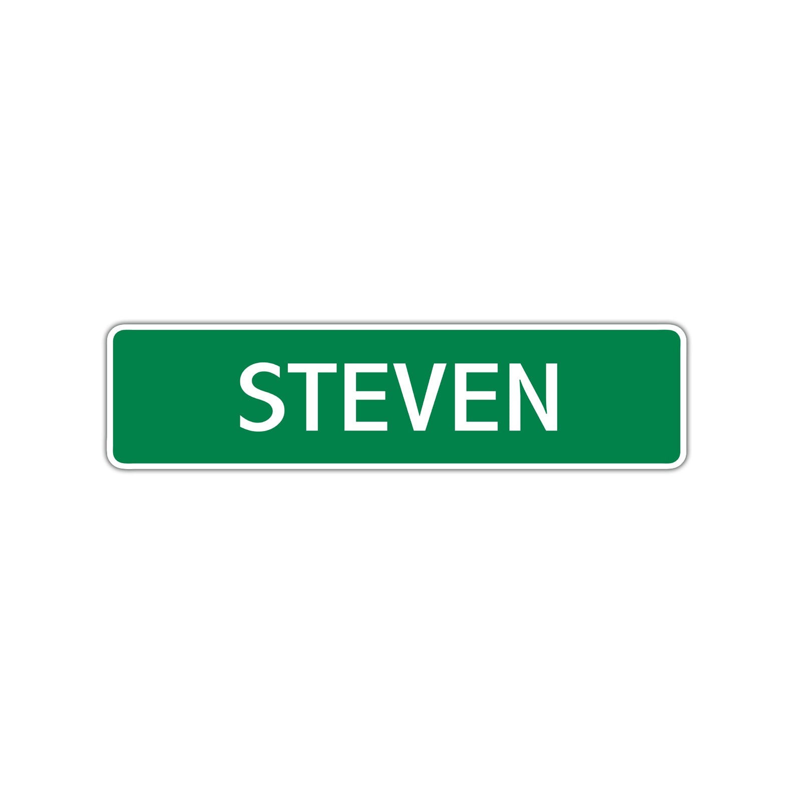 Steven Street Sign Children Name Room Plate