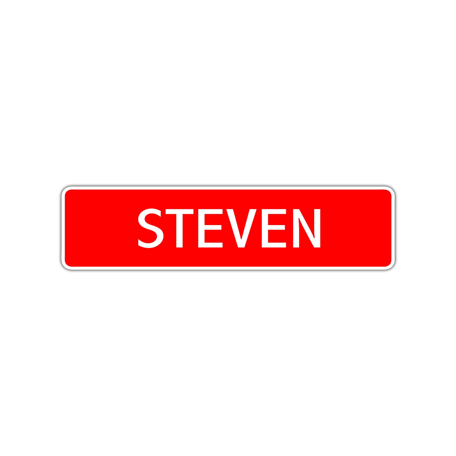 Steven Street Sign Children Name Room Plate