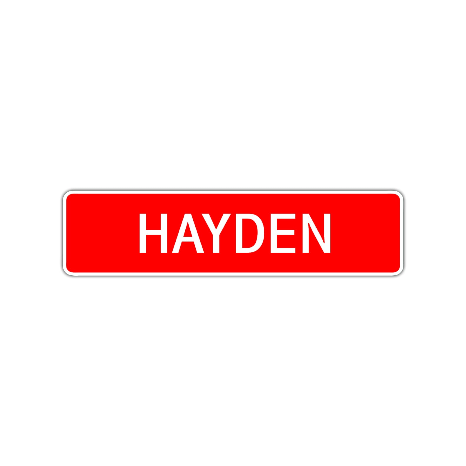 Hayden Street Sign Children Name Room Plate