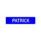 Patrick Street Sign Children Name Room Plate