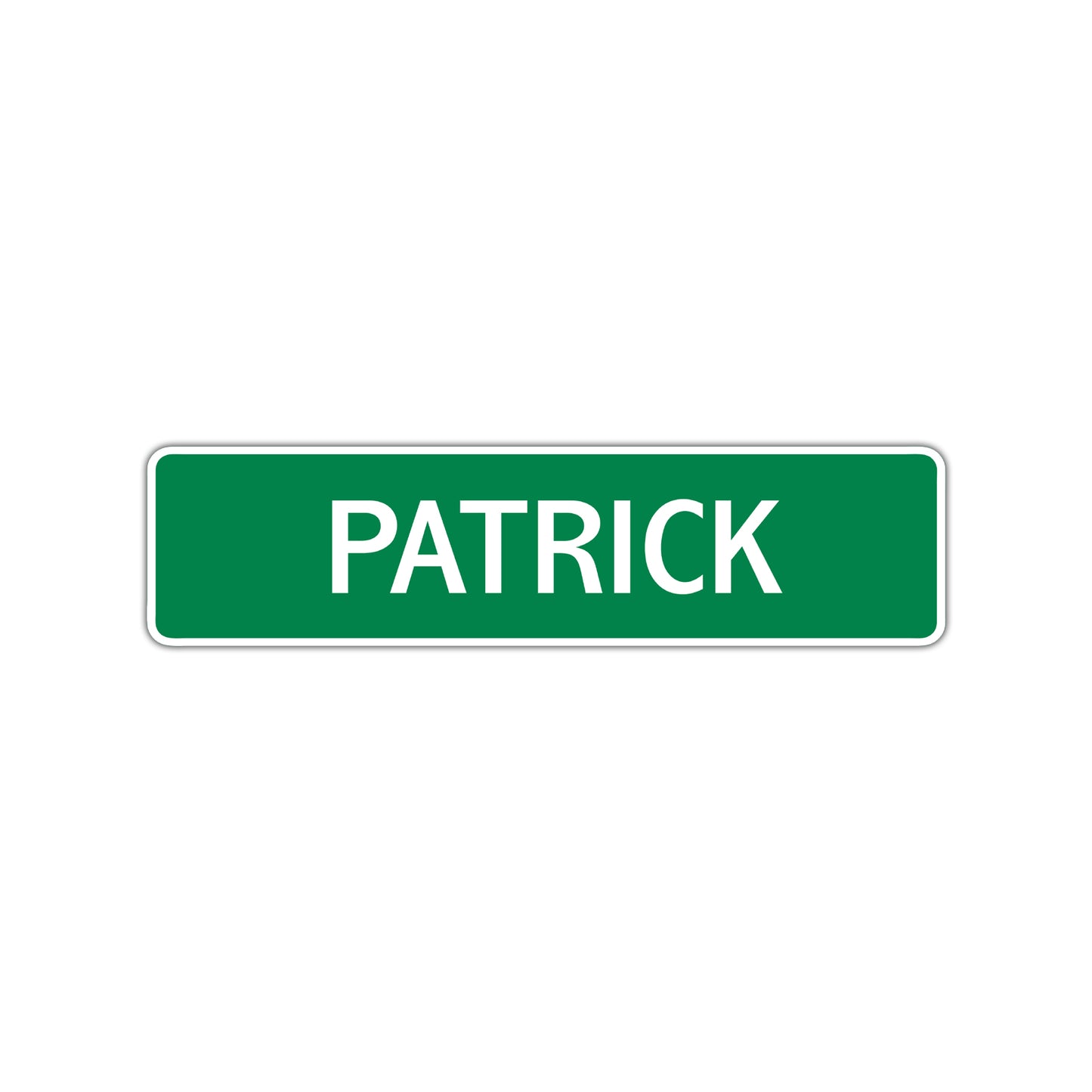 Patrick Street Sign Children Name Room Plate