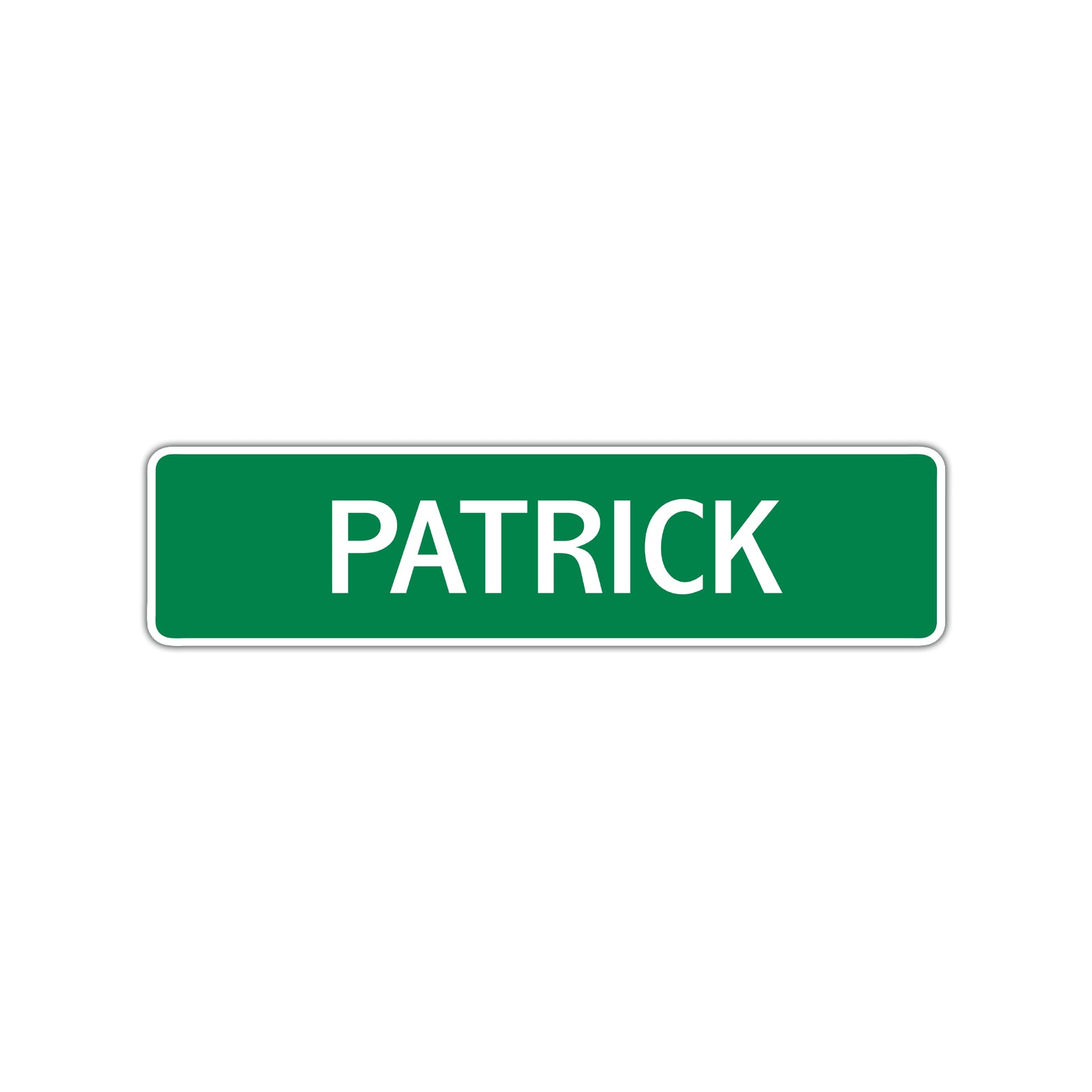Patrick Street Sign Children Name Room Plate